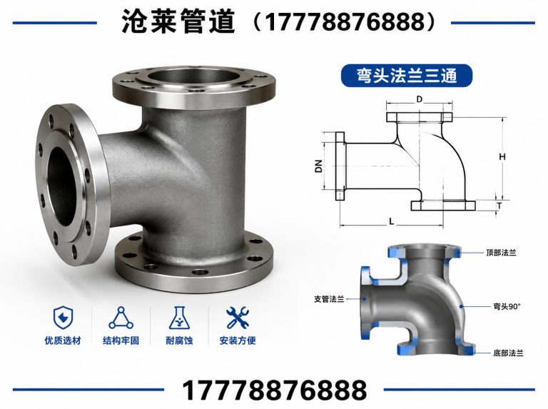 沧县弯头法兰三通展示图